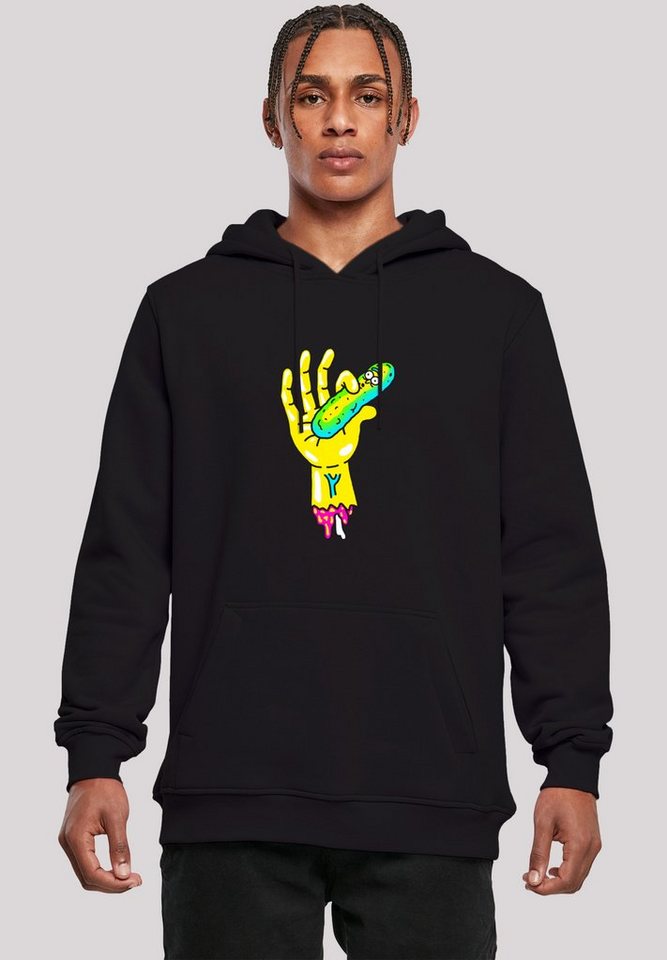 F4NT4STIC Sweatshirt Rick and Morty Pickle Hand Print