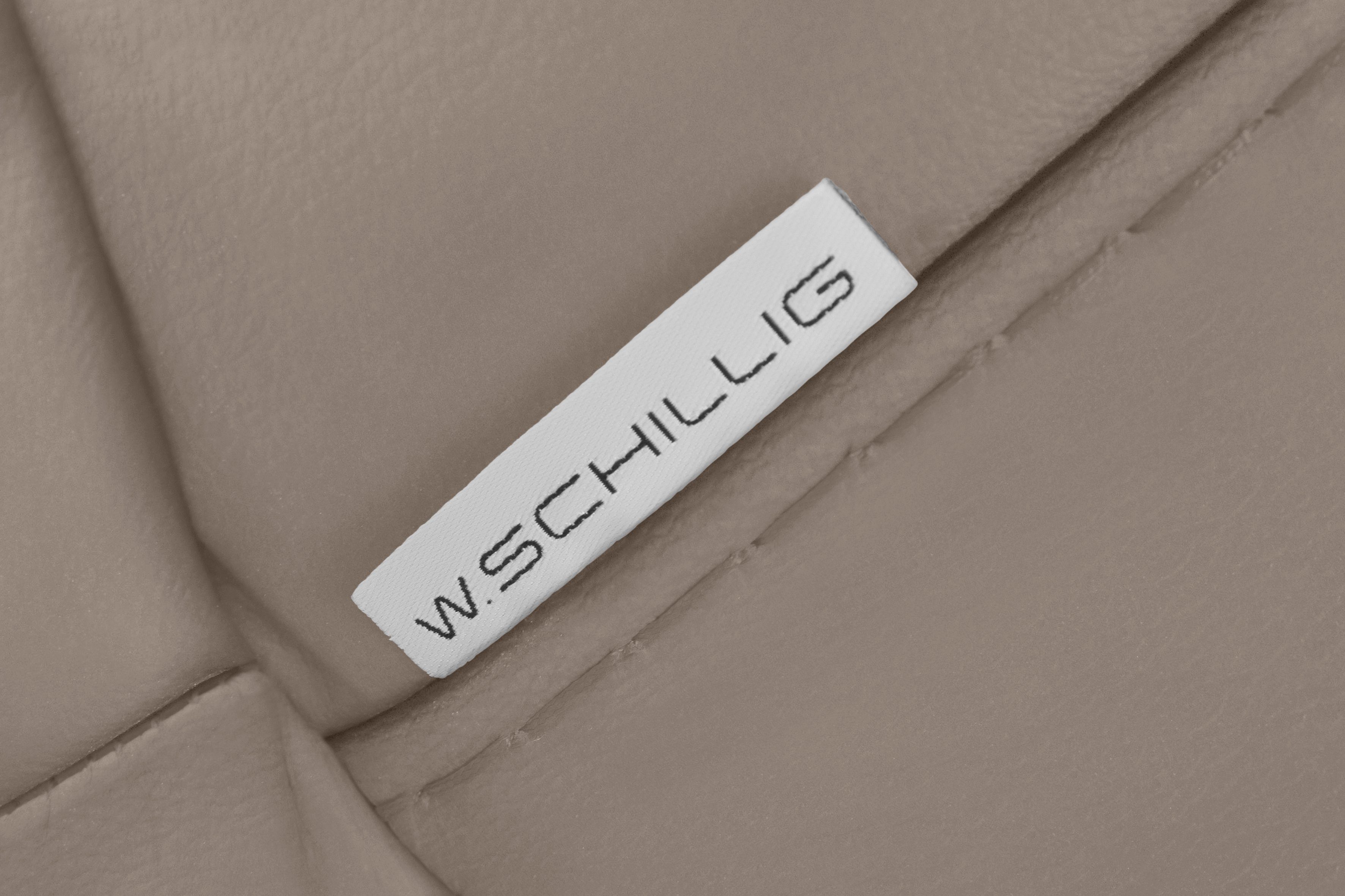 Breite in mit montanaa, 2,5-Sitzer glänzend, Chrom 232 cm Metallfüßen W.SCHILLIG