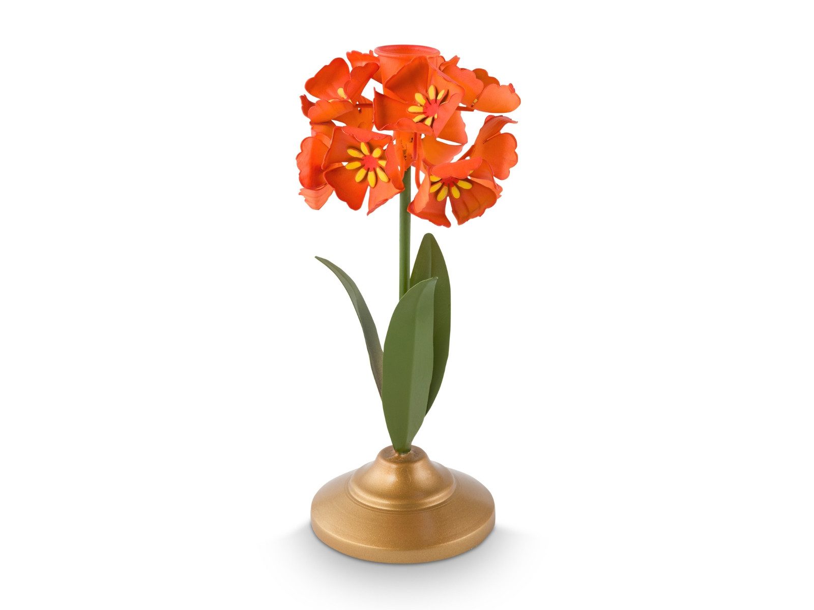 PiP Studio Kerzenhalter Metal Flower Kerzenhalter orange 22,5cm