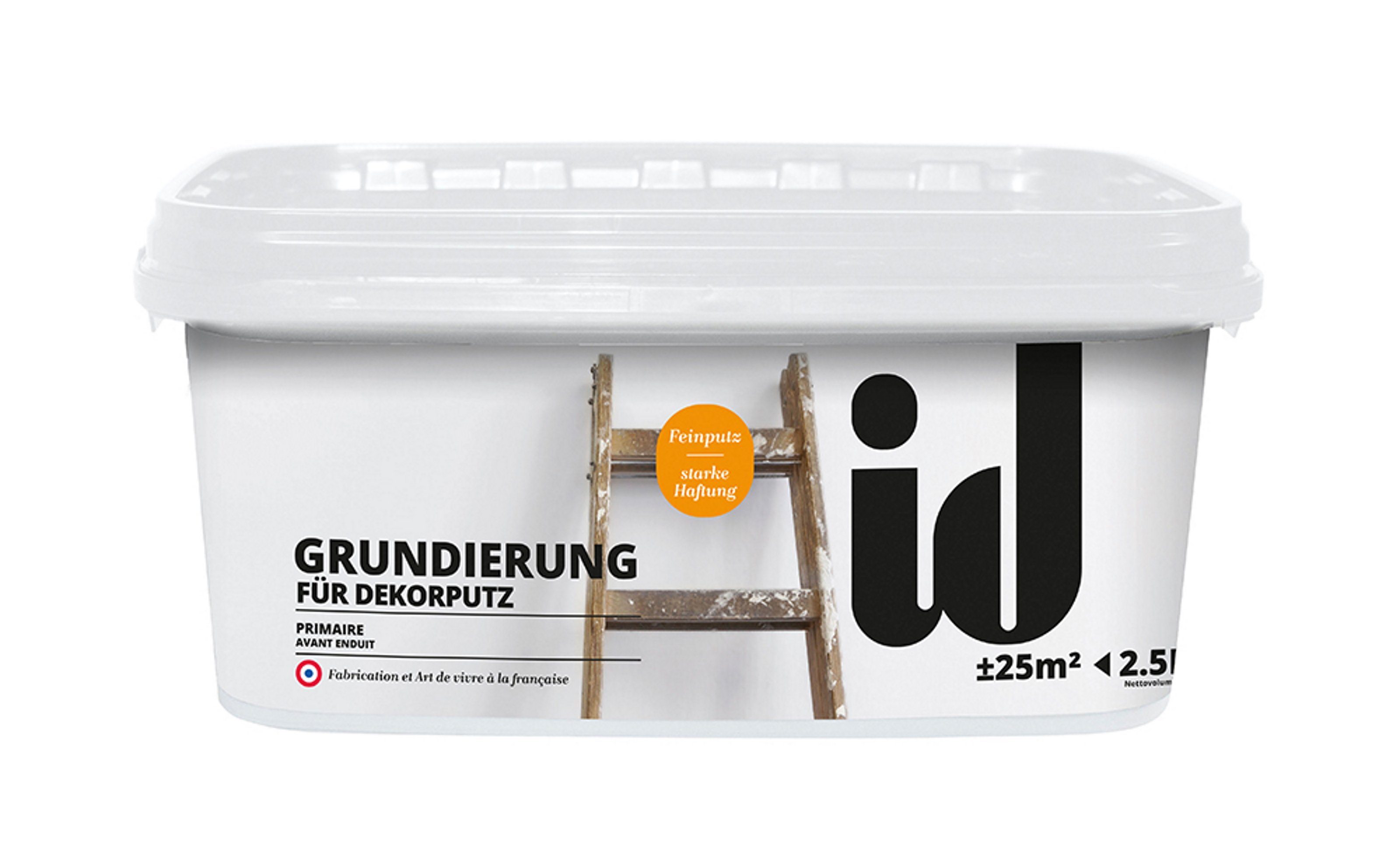 ID PARIS Grundierfarbe Grundierung für Putz 2,5 Liter Feinputz starke Haftung id Paris