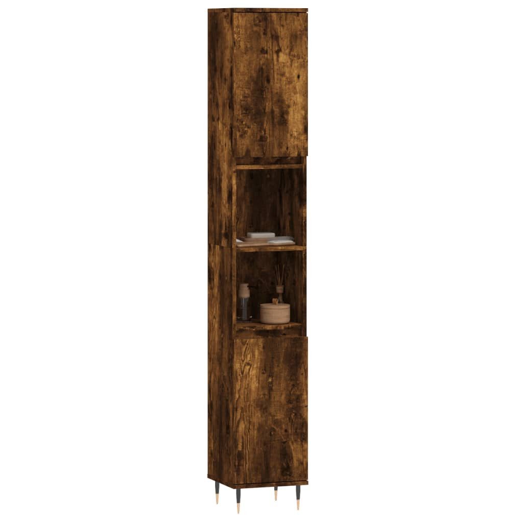 vidaXL Hochschrank Badschrank Räuchereiche 30x30x190 cm günstig online kaufen