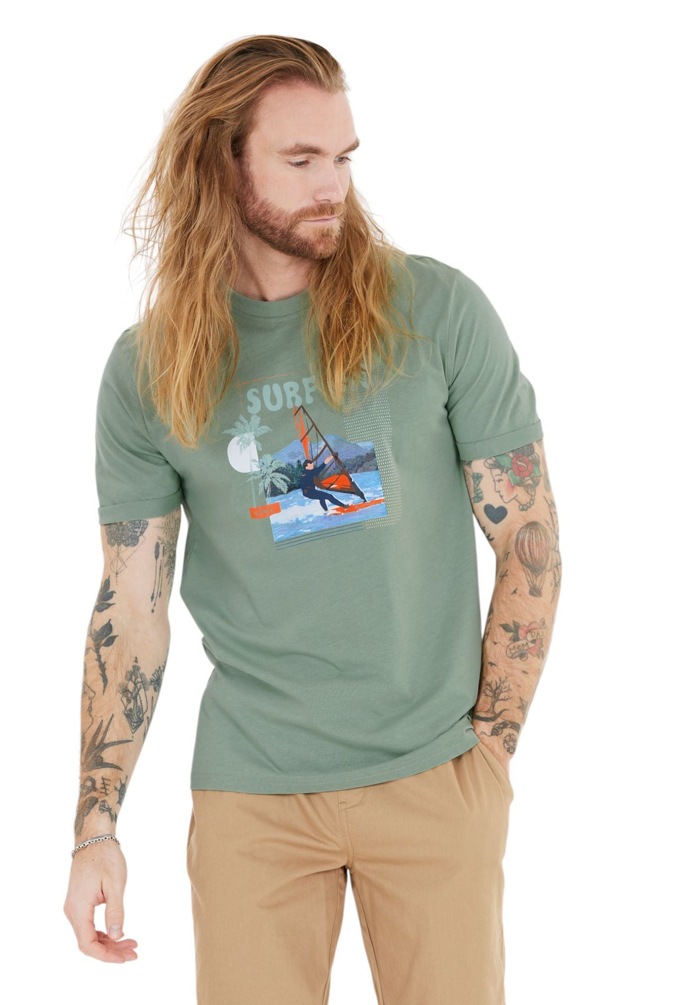 T-Shirt Desmond (Baumwolle) grün Herren