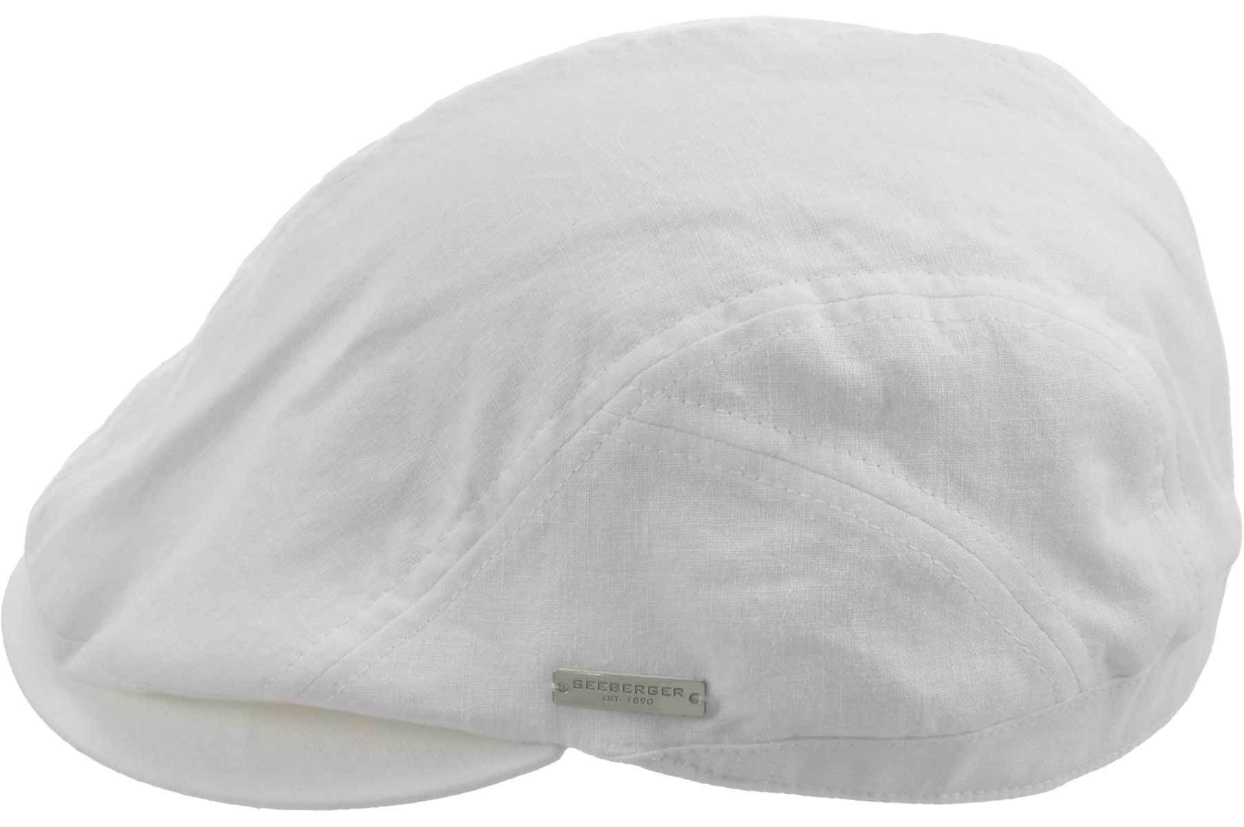 Seeberger Schiebermütze Leinen Baumwollstoff Schieber- Mütze 80392-0