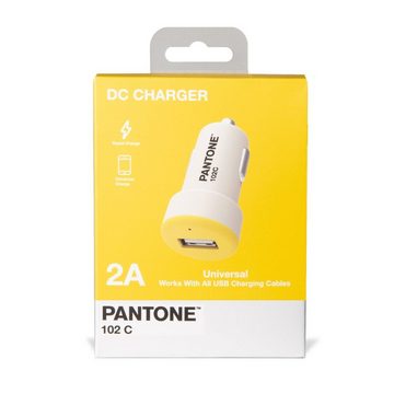 Pantone Universe PANTONE Auto Ladegerät gelb 2.1A einfach unterwegs aufladen 2,1 A Smartphone-Kabel