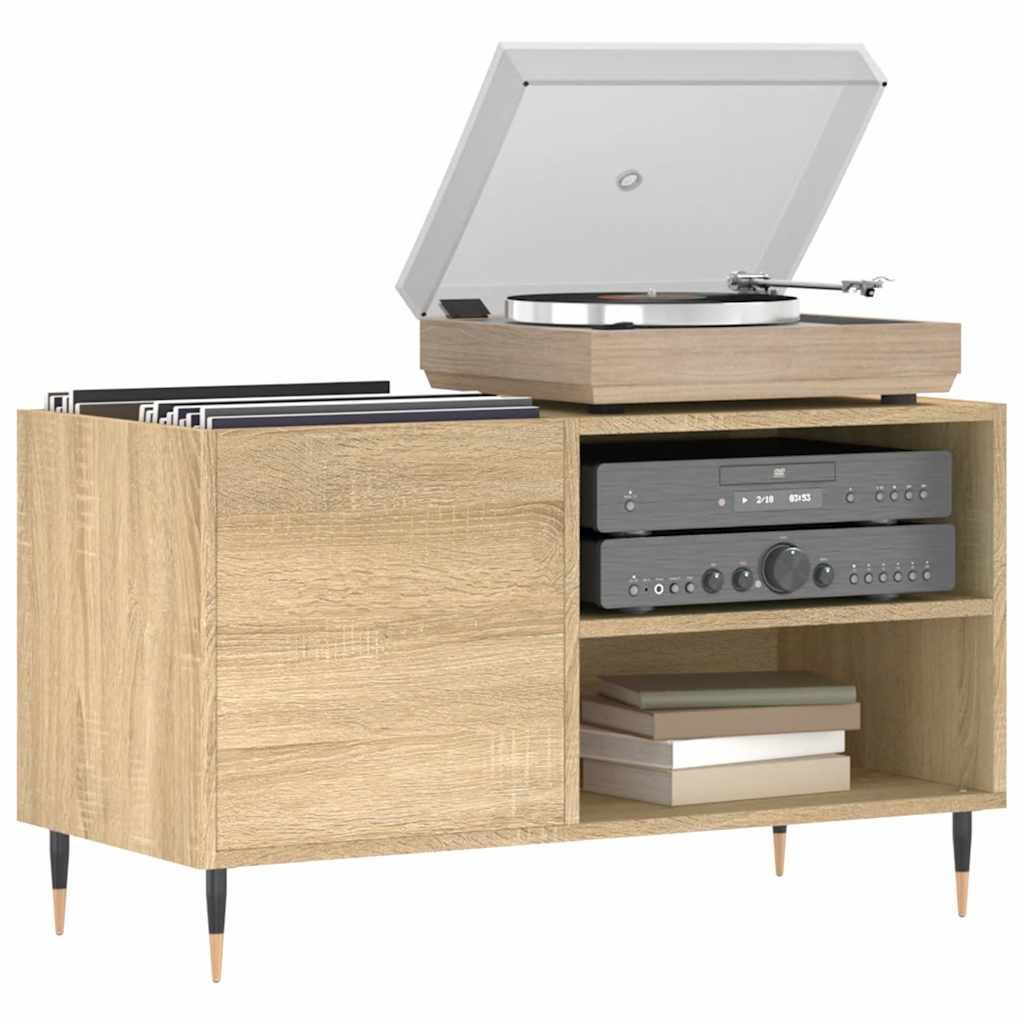 vidaXL Media-Regal Plattenschrank Sonoma-Eiche 85x38x48 cm Holzwerkstoff, 1 günstig online kaufen