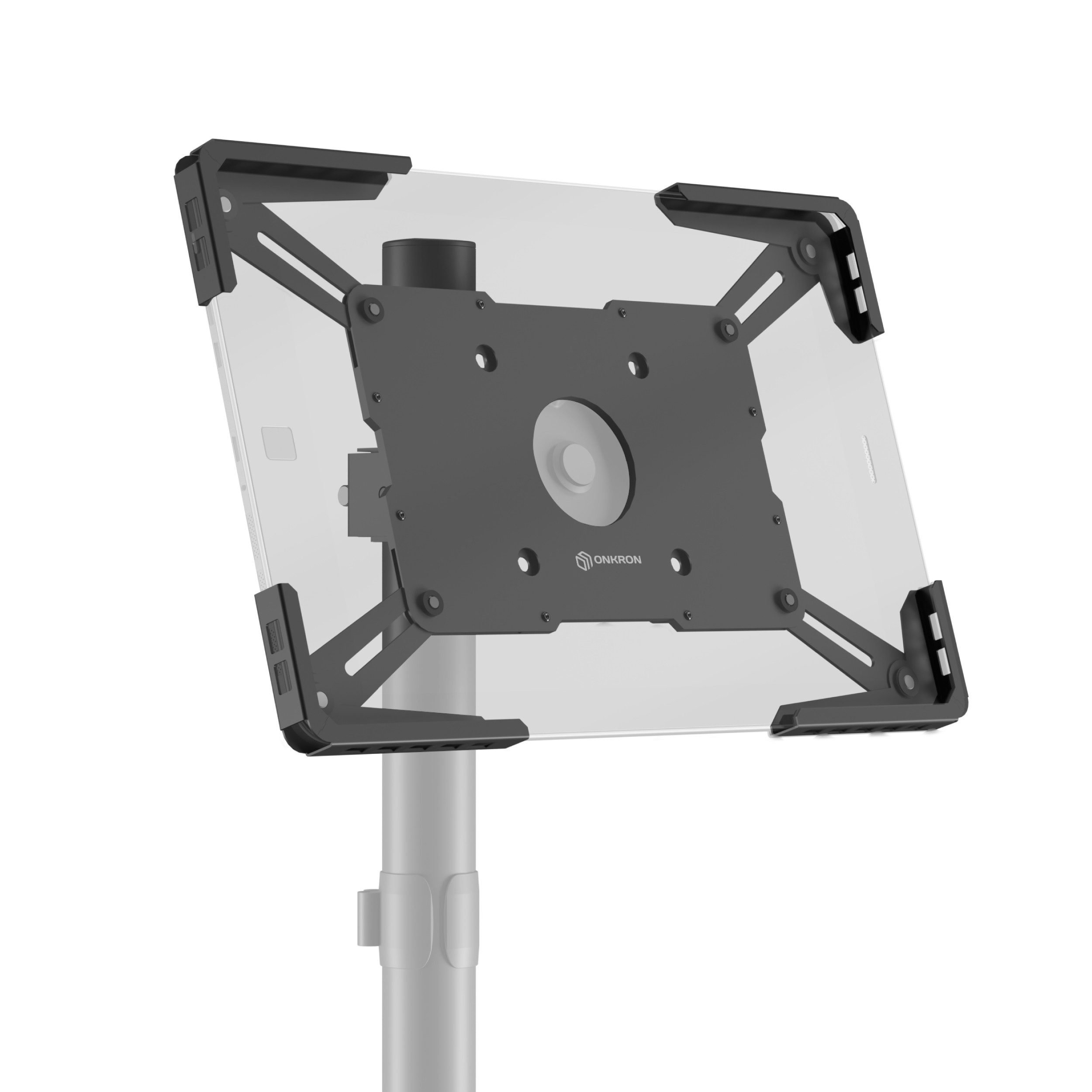 ONKRON Universal VESA Adapter Platte Tablet-Halterung, (bis 12,90 Zoll, bis zu 2 kg, VESA Adapterplatte mit 360° Drehung, VESA 75x75)