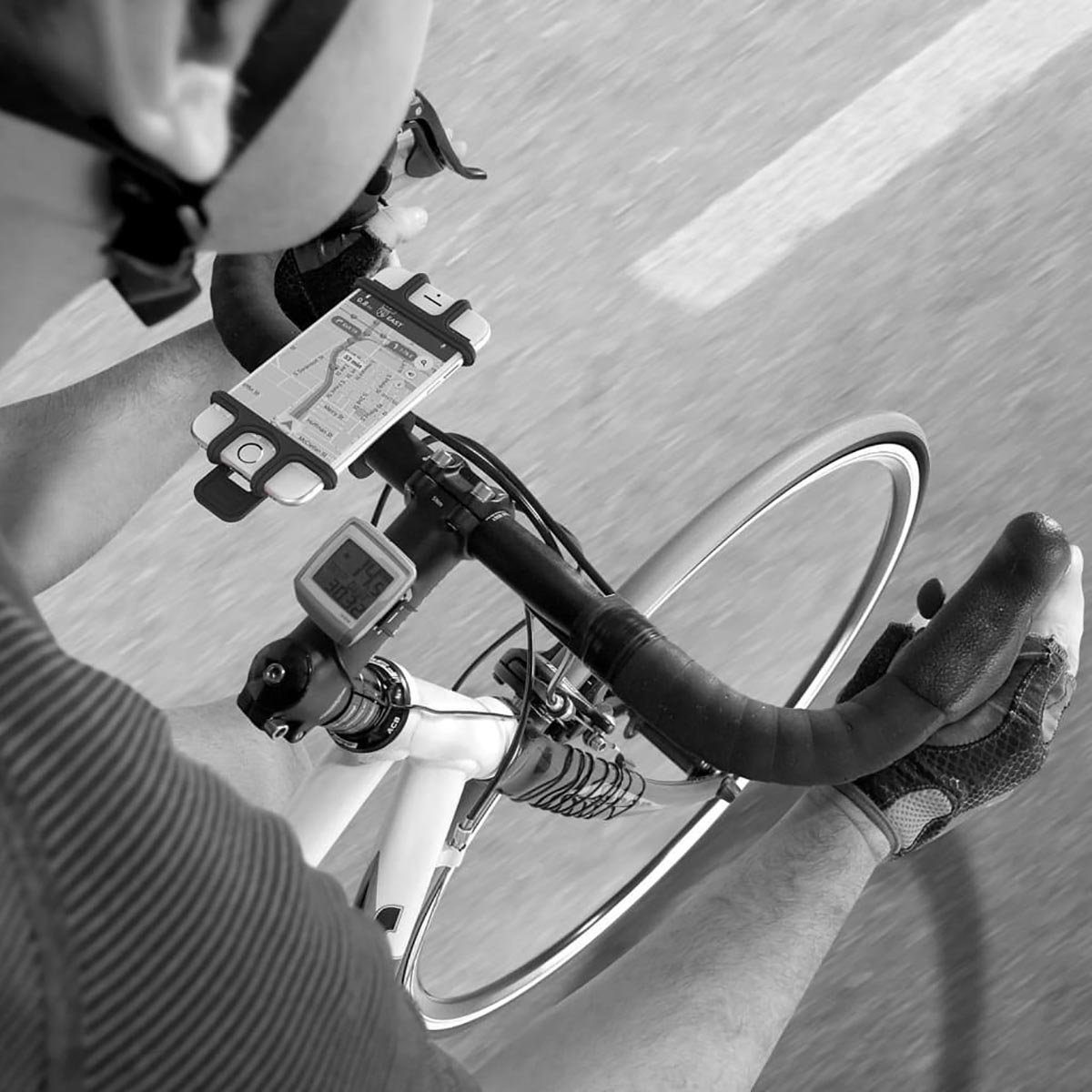 DOTMALL Regal Celly Fahrrad-Handyhalter „Easybike“ Schwarz