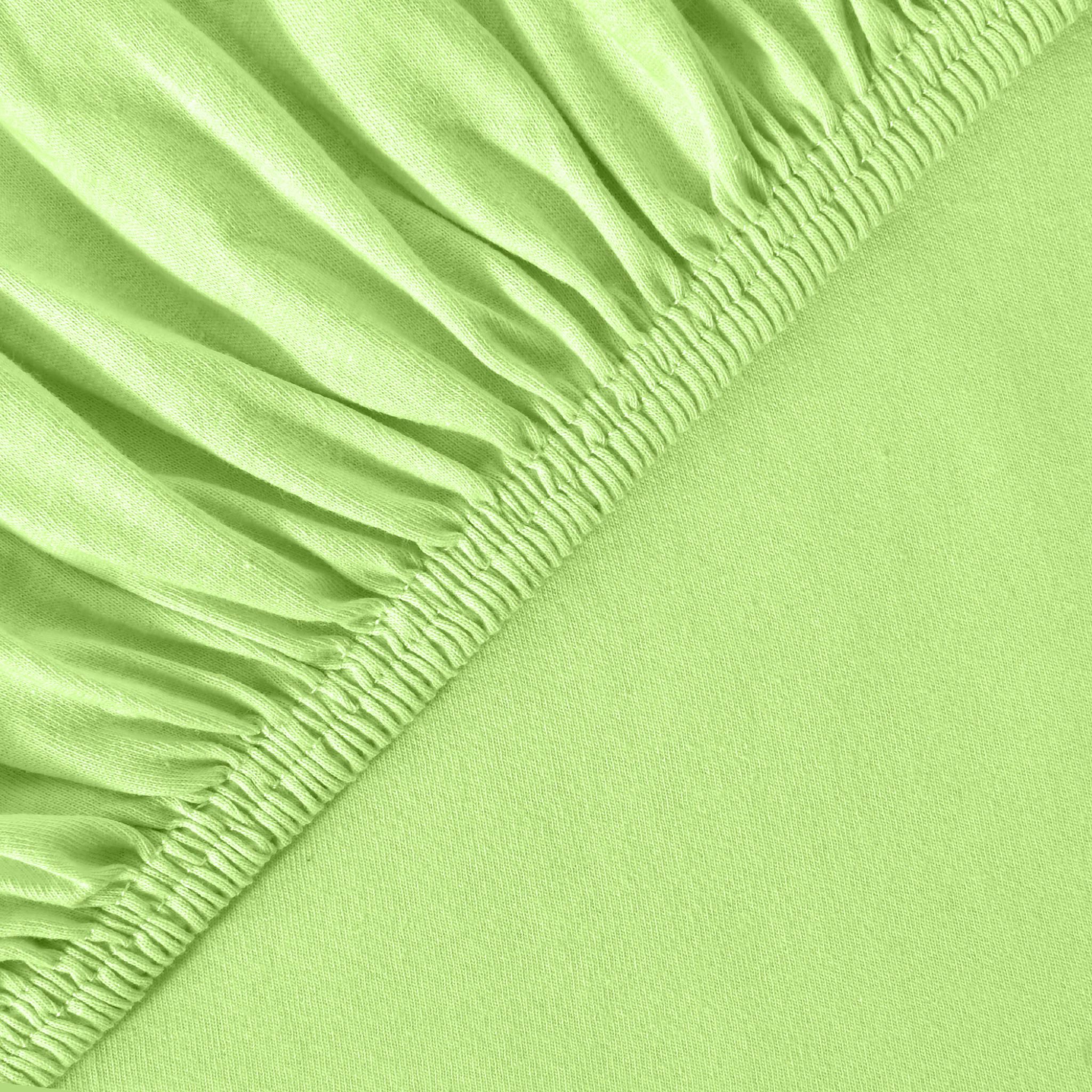 leevitex® Spannbettlaken in Übergrößen, Stoffgewicht 195 g/m², 40 cm Steghöhe, Jersey-Elasthan, Gummizug: rundum, (1 Stück), verschiedene Farben, OEKO-TEX® STAN – Bild 2 von 5