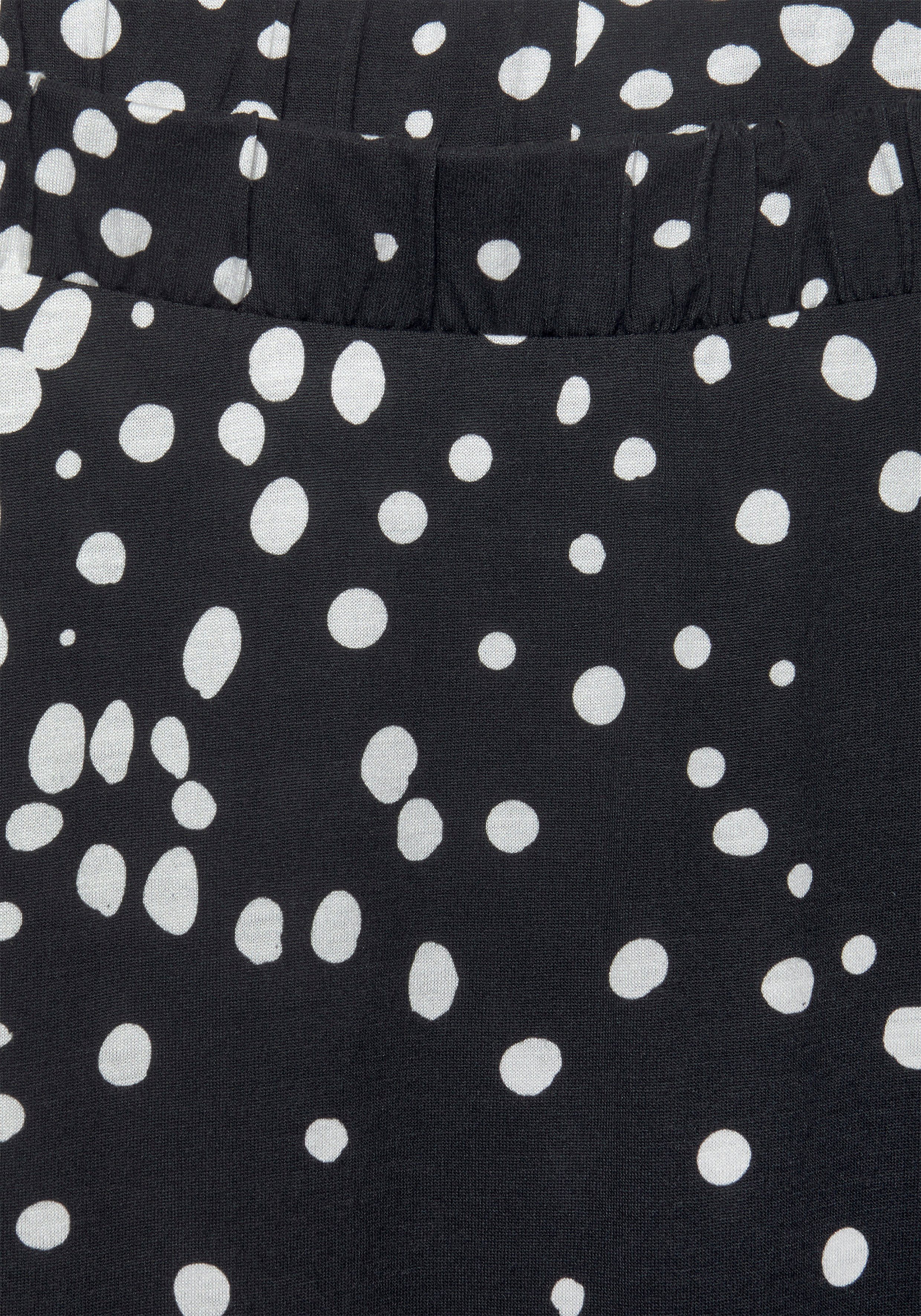 Vivance Maxirock mit Punkteprint und elastischem Bund, sommerlicher Jerseyrock