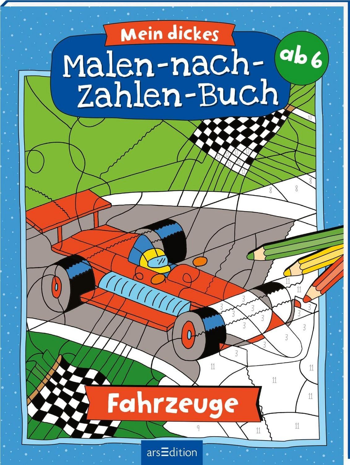 Mein dickes Malen-nach-Zahlen-Buch – Fahrzeuge / diverse