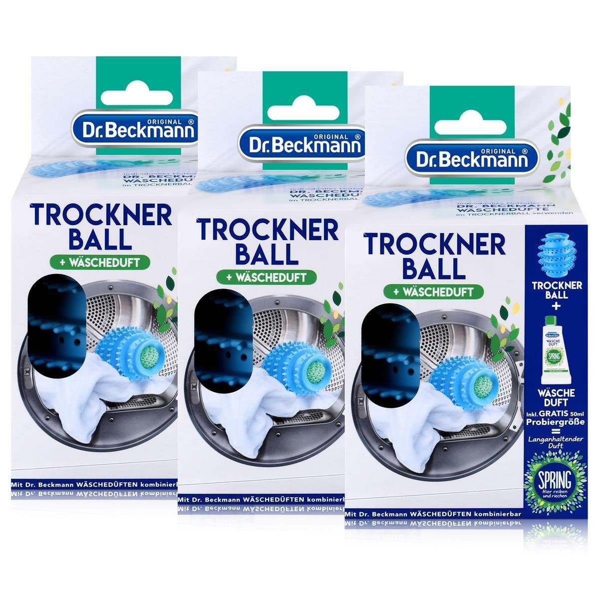 Dr.Beckmann Trockner-Ball & Wäsche-Duft Spring 50ml (3er Pack) Spezialwaschmittel