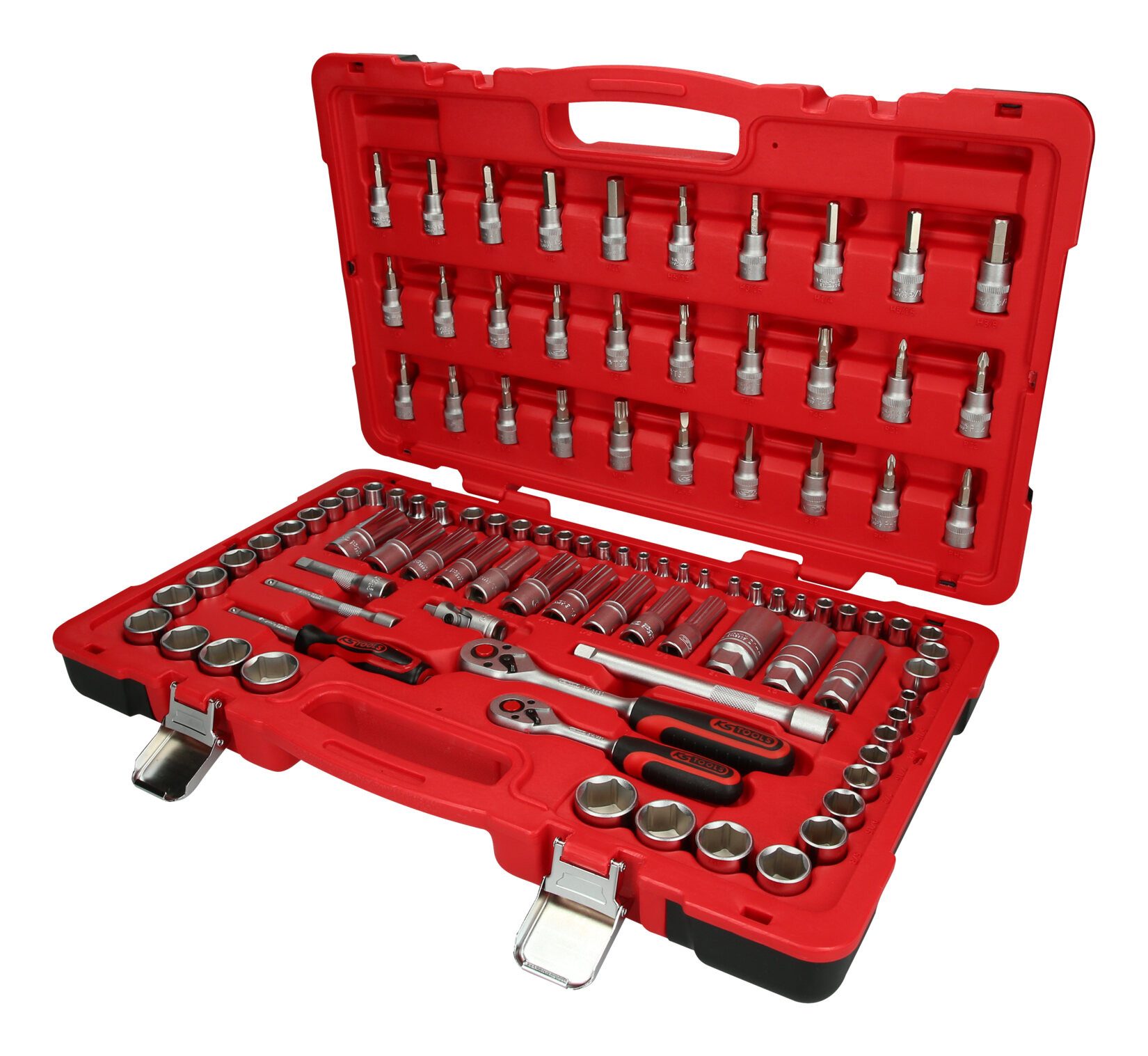 KS Tools Steckschlüssel (100 St), 1/4"+3/8" Satz, 100-teilig