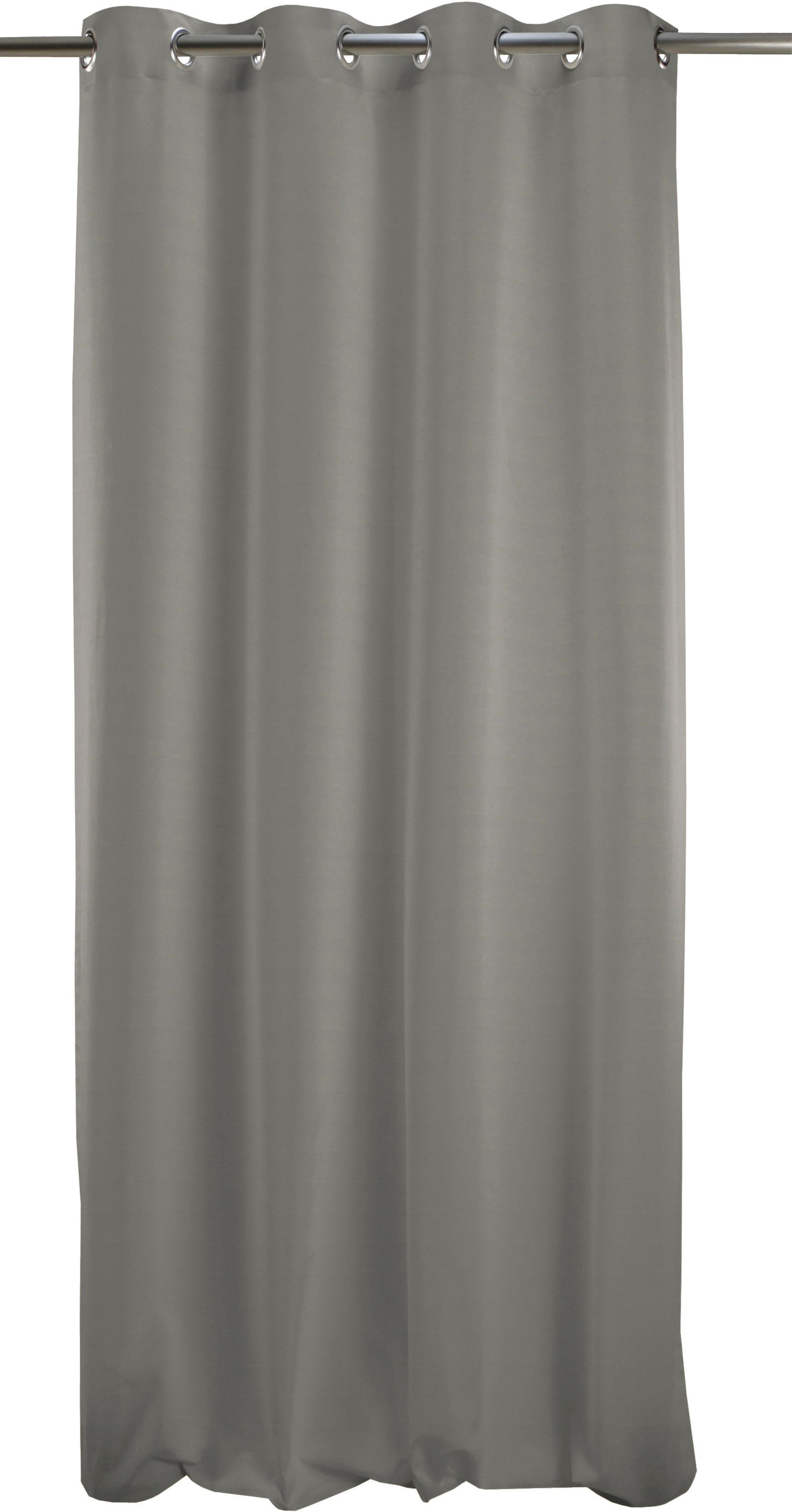 APELT Vorhang 4362 Rips Uni (1 St), Ösen, blickdicht, Jacquard, Wasser- und Schmutzabweisend