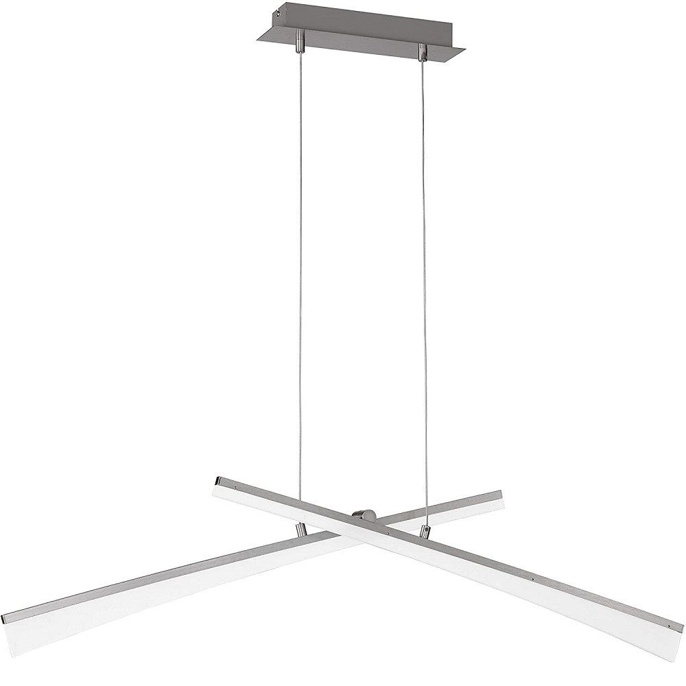 WOFI Deckenleuchten 7148.02.64.6000 CONSELL LED Pendelleuchte 12,5W 900W 3000K chrom