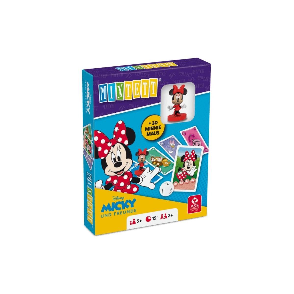 ASS Altenburger Spiel, Familienspiel 22522246 - Mixtett - Disney Mickey+ Friends, Kartenspiel..., inkl. Figur