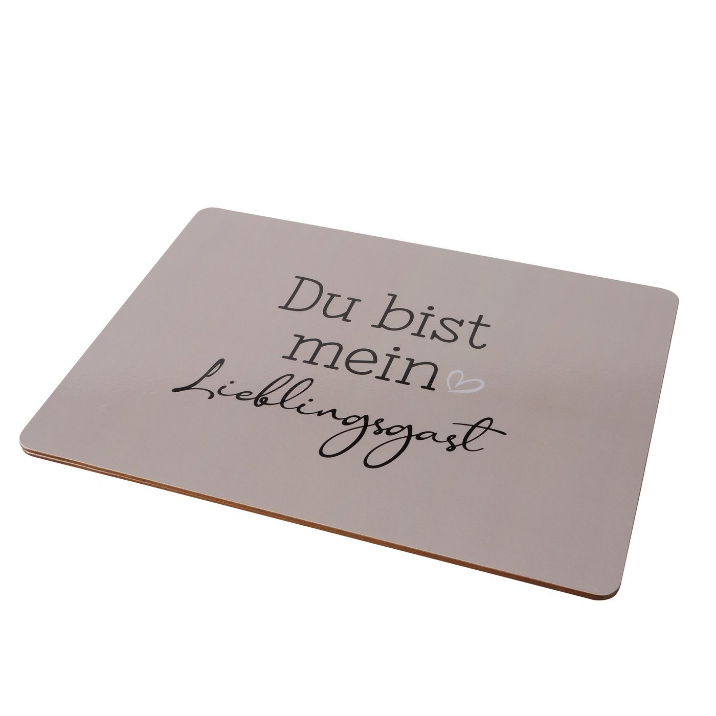 Topfuntersetzer Tischset 2er Set - Du bist mein Lieblingsgast
