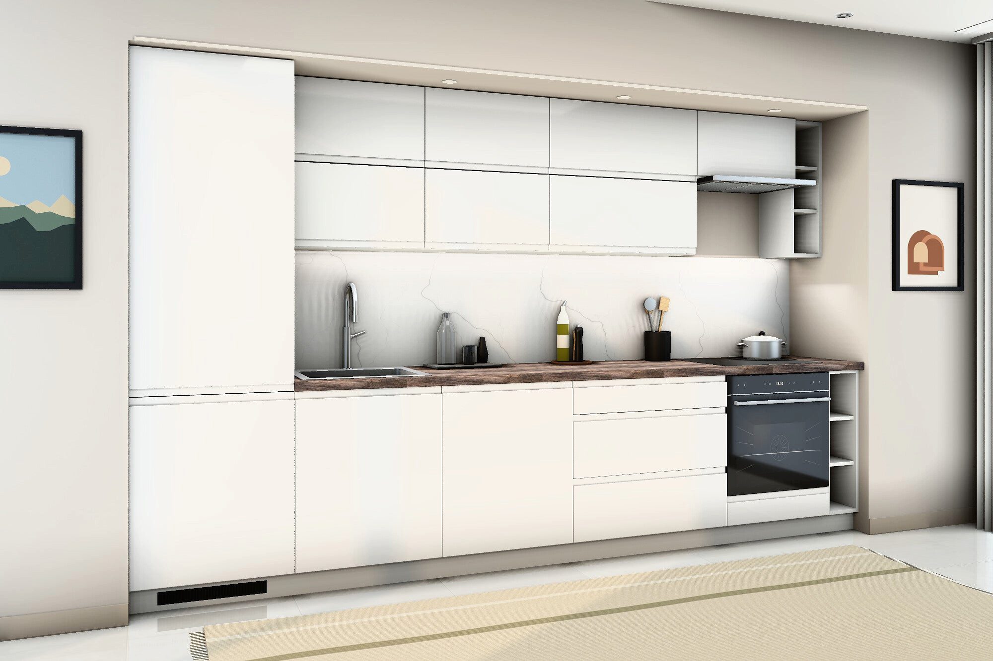 ROYAL24_MARKT Küchenzeile K40-G340 - Velmora - Modernes Design mit außergewöhnlichem Komfort, (Komplett Set), Top Qualität - Modernes Design - Feinste Materiali – Bild 5 von 5