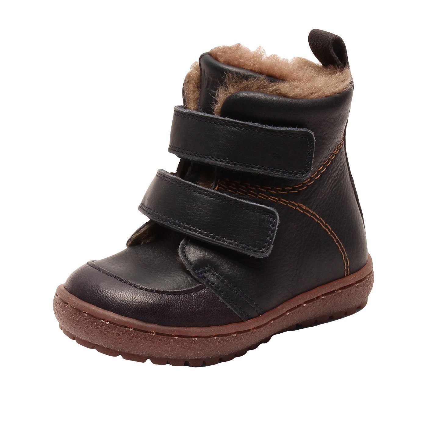 Bisgaard Bisgaard Stiefel Lauflernschuhe Storm Lammfell Blau Stiefelette