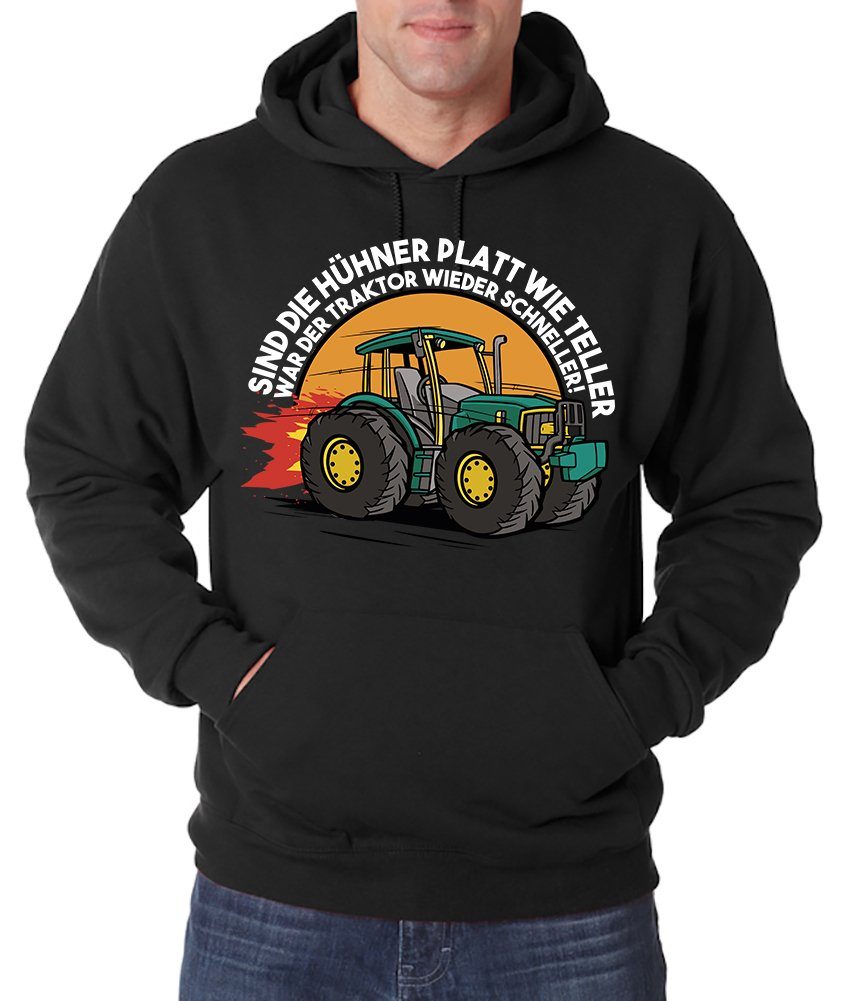 Youth Designz Kapuzenpullover »Traktor Farmer Herren Hoodie Pullover« mit  lustigem Landwirt Frontprint