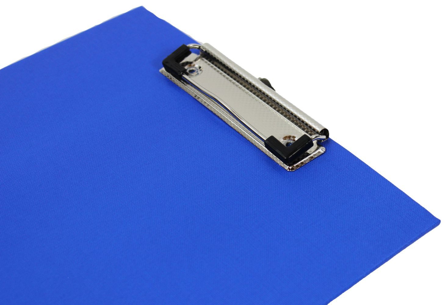 d.rect Schreibmappe 1 Stück Klemmbrett DIN A4 (1-St), aus Graupappe, mit PVC-Folien-Überzug und Drahtbügelklemme