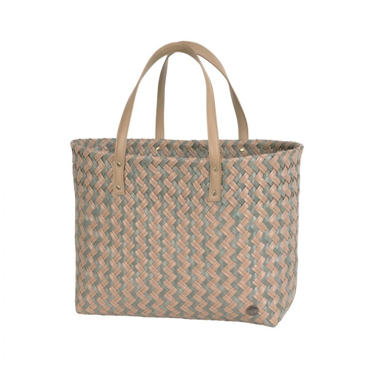 Handed By Einkaufskorb Handed By Shopper Faye Natural Brown / Sage Green