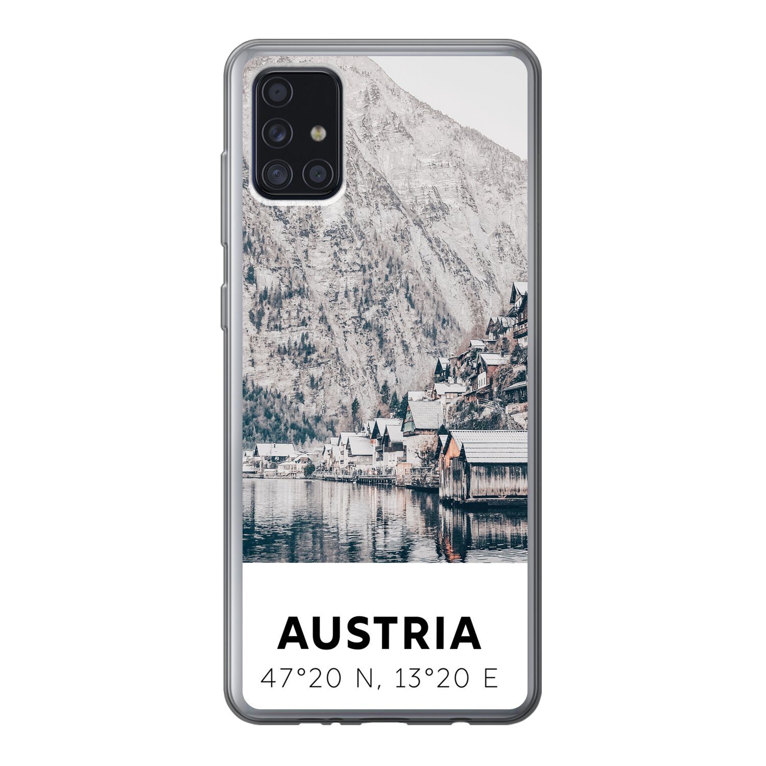 MuchoWow Handyhülle Österreich - Wasser - Berge - Alpen, Handyhülle Samsung  Galaxy A52 5G, Smartphone-Bumper, Print, Handy