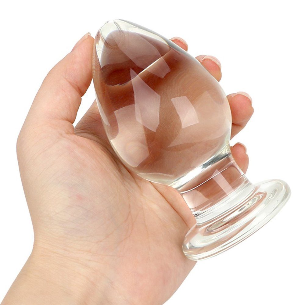 Sandritas Analplug aus durchsichtig Glas Analplug