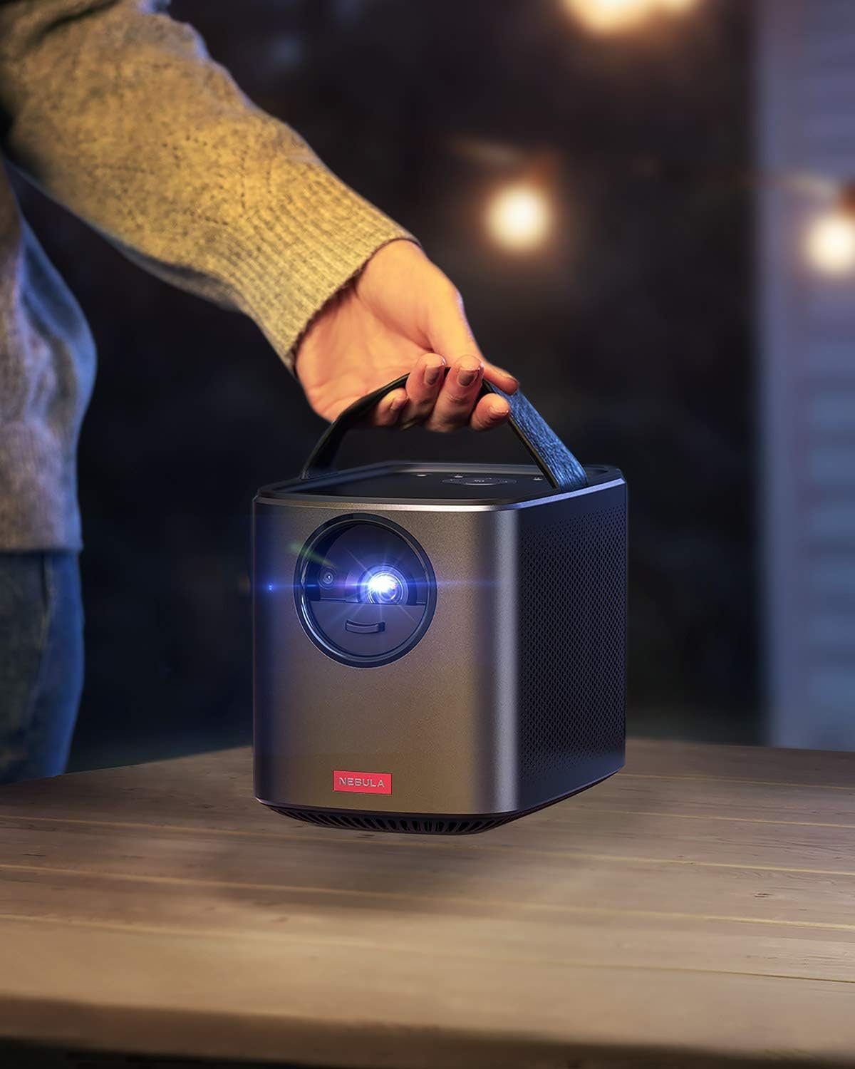 Zoll, Mini Lumen, 500 Projektor Portabler 720p, x (1280 ideal Kompakter Beamer px, für zu Hause) Nebula 30-150 720