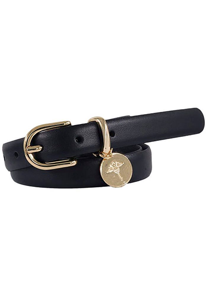 JOOP! Ledergürtel mit Dornschließe und Logo-Anhänger, Breite 2cm günstig online kaufen