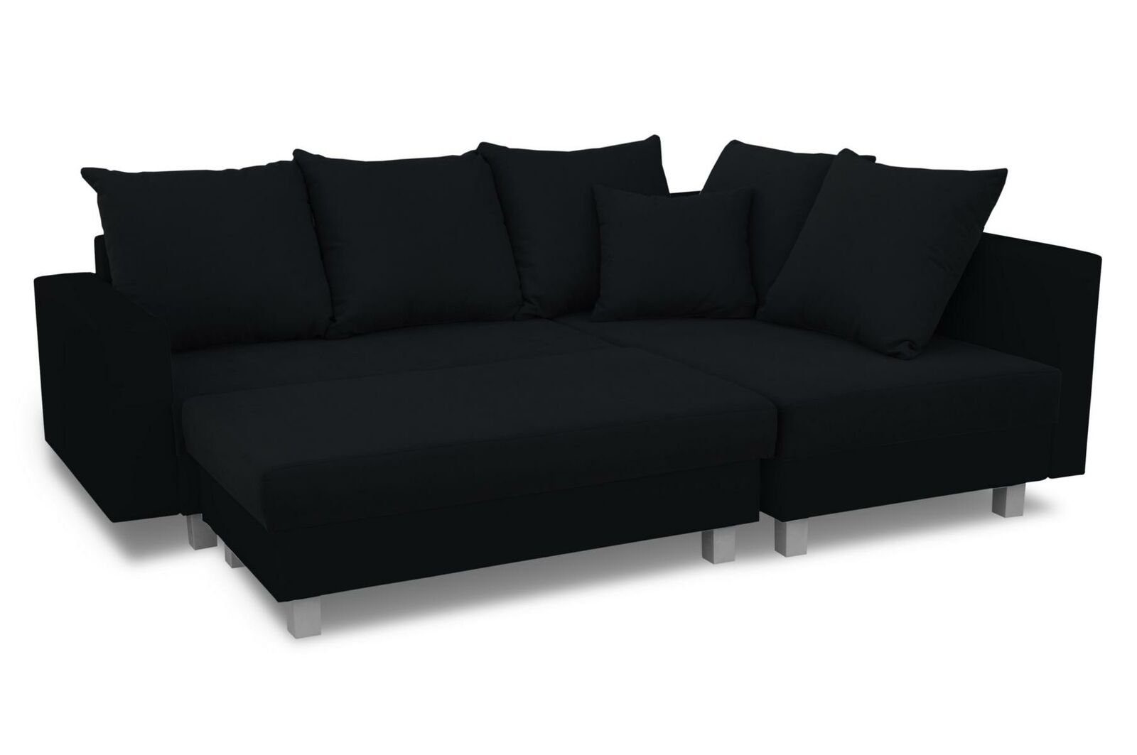 JVmoebel Sofa Ecksofa L-Form mit in Design Europe Ecksofa Couch Puff Polster, Sofa Made