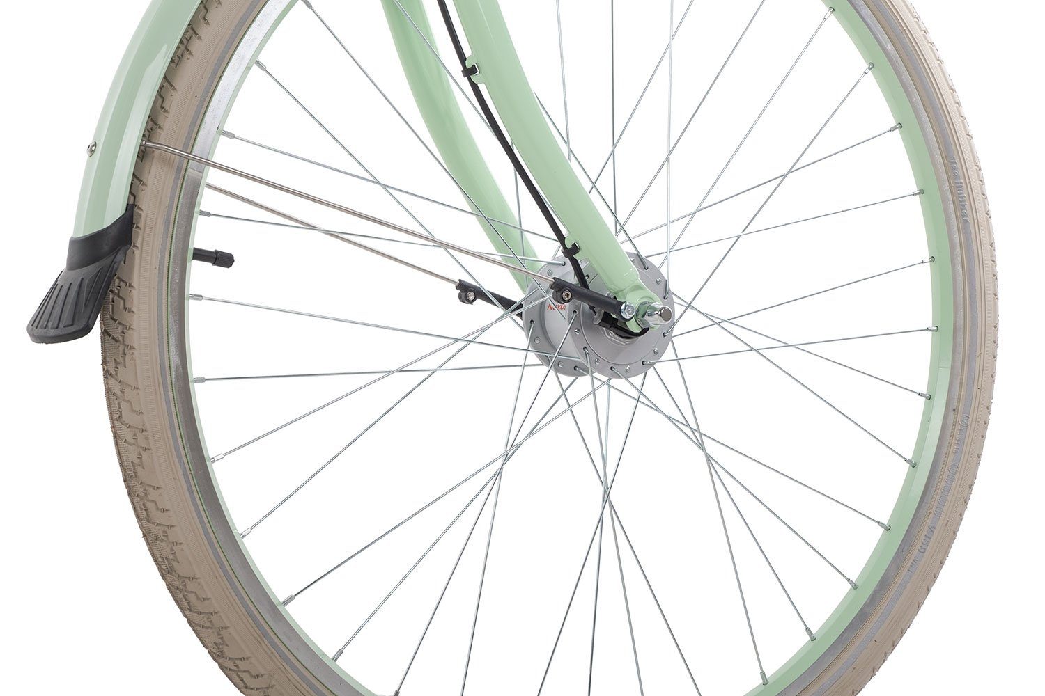 Bergrausch Trekkingrad Marlies 21, 21 Gang Shimano Tourney 21 Schaltwerk, Kettenschaltung, Cityrad Damenrad 28 Zoll tiefer Einstieg grün – Bild 4 von 5