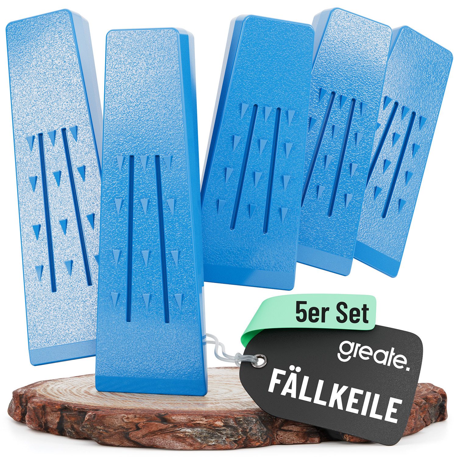 greate. Fällkeil Kunststoff Fällkeil Forst Set 5-teilig - Forst Zubehör Wald, (5-St)