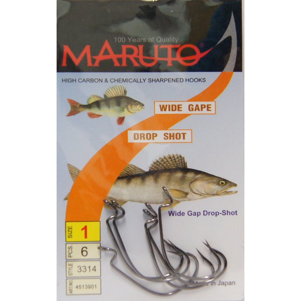 Maruto Offset-Haken Maruto Wide Gap Plus Drop Shot Haken