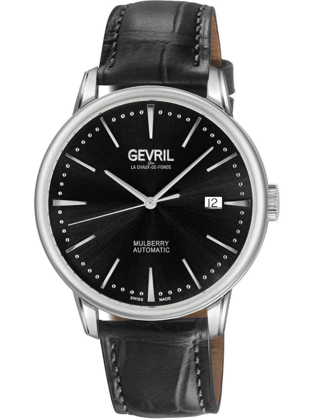 Gevril Automatikuhr Gevril 9620 Herrenuhr Mulberry Automatik 42mm 5ATM Gevril 9620 Herrenuhr Mulberry Automatik 42mm 5ATM