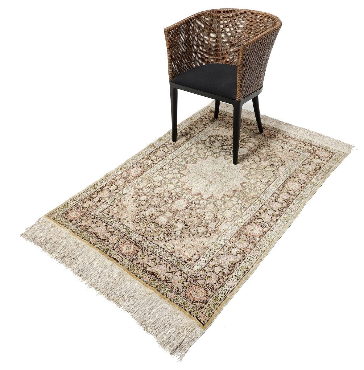 Carpet Avenue Teppich Hereke Seide 160x110, Rechteck, Höhe: 5 mm