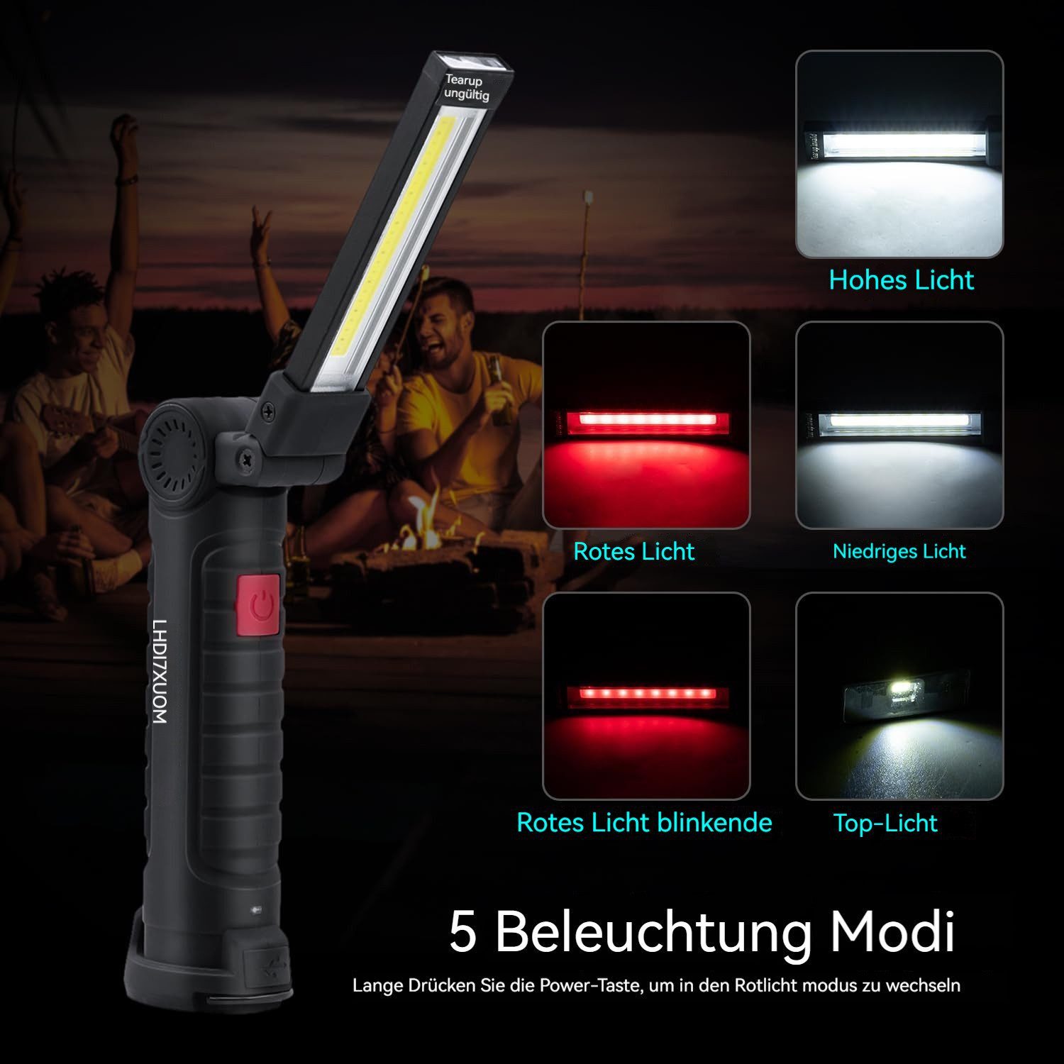 BlingBin LED Arbeitsleuchte Werkstattlampe Taschenlampe Werkstatt günstig online kaufen