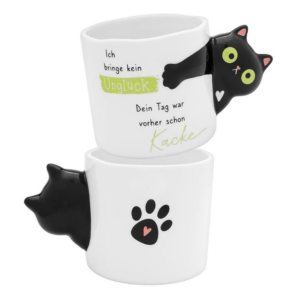 Sheepworld Tasse Tasse Becher Tee Kaffeetasse 47cl Geschenk Sheepworld KATZE figürlich, Dolomite