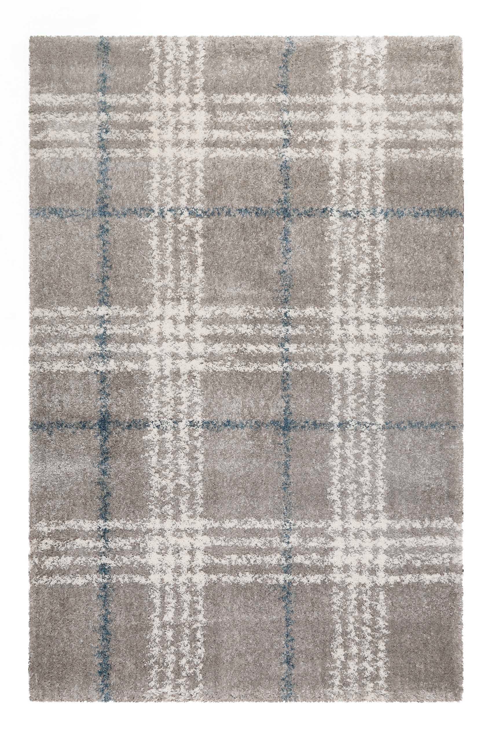 Esprit Hochflor-Teppich Nora ESP-80336, rechteckig, Höhe: 30 mm, Shaggy, Langflor, mit Karo-Muster, Wohnzimmer