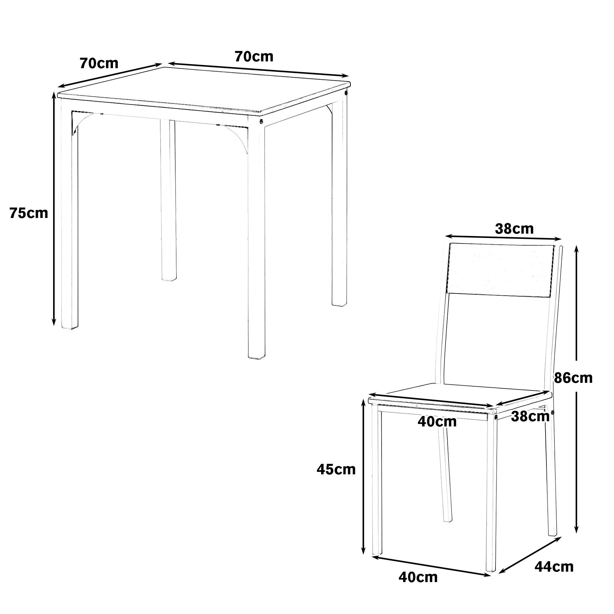 Flieks Stühlen Essgruppe, mit Wohnzimmer Braun 2 (set,3-tlg), Esszimmer Braun Küchentisch für Sitzgruppe | Küche