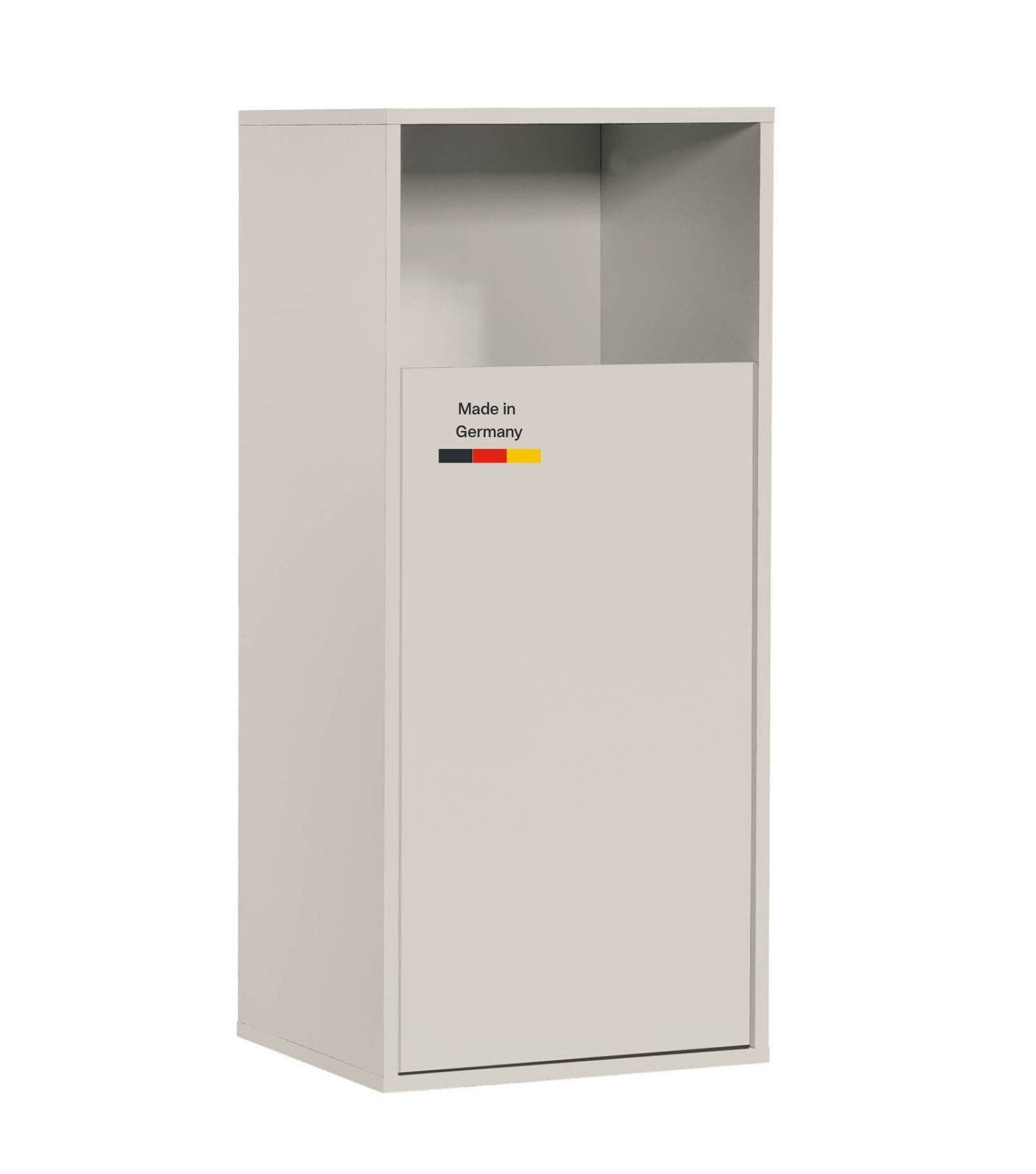mokebo Wäscheschrank Der Wäschehüter (1-türig) Made in Germany, Wäschesammler, mit Magnetverschluss in Beige Kaschmir