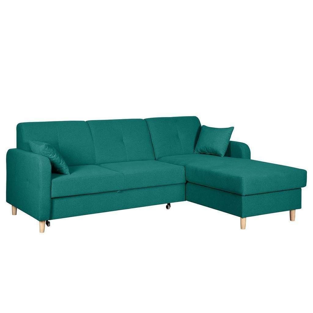Design Schlafsofa Bett JVmoebel L-form Textil Ecksofa Couch Stoff Sofas Sofa,