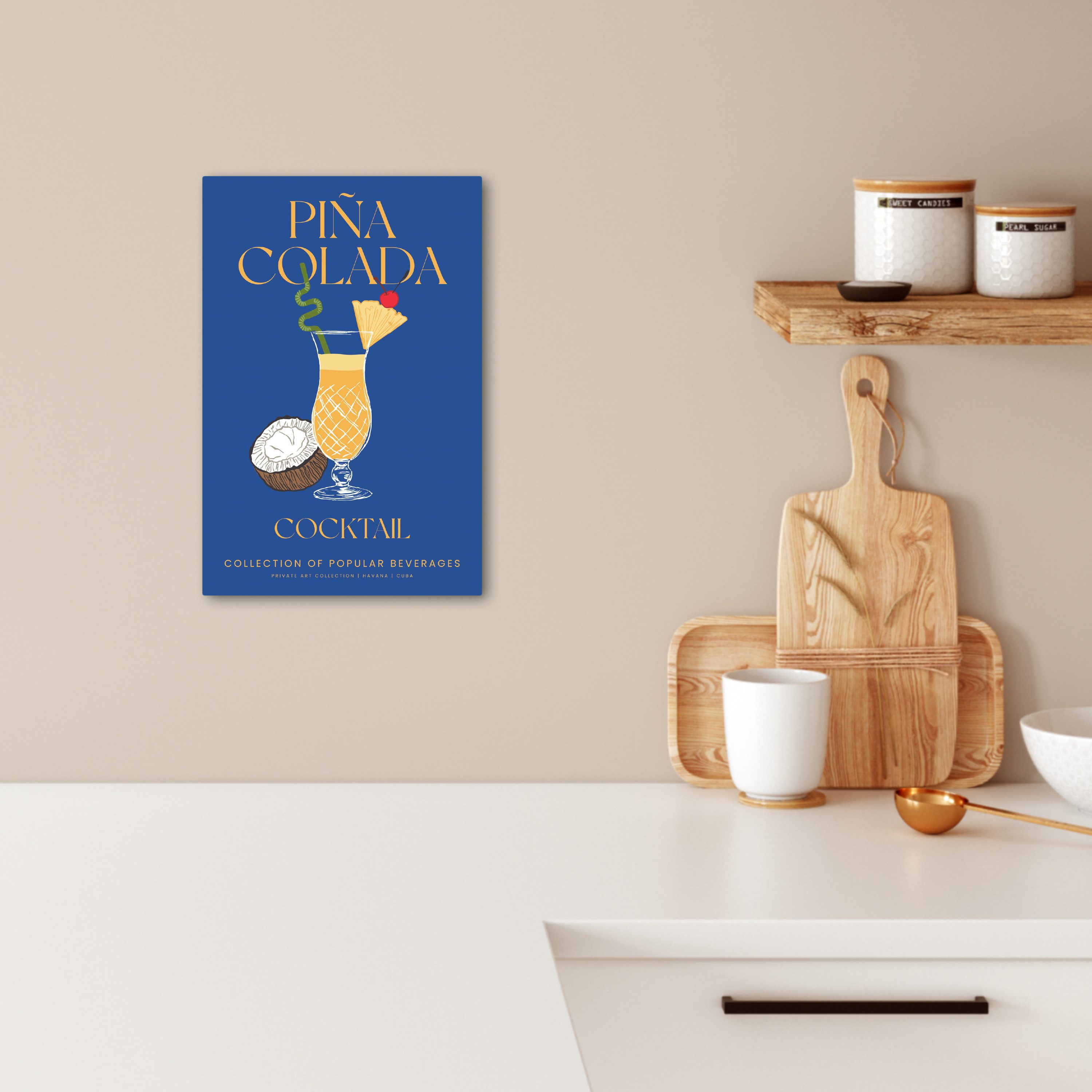 OneMillionCanvasses® Leinwandbild Cocktail - Pina colada günstig online kaufen