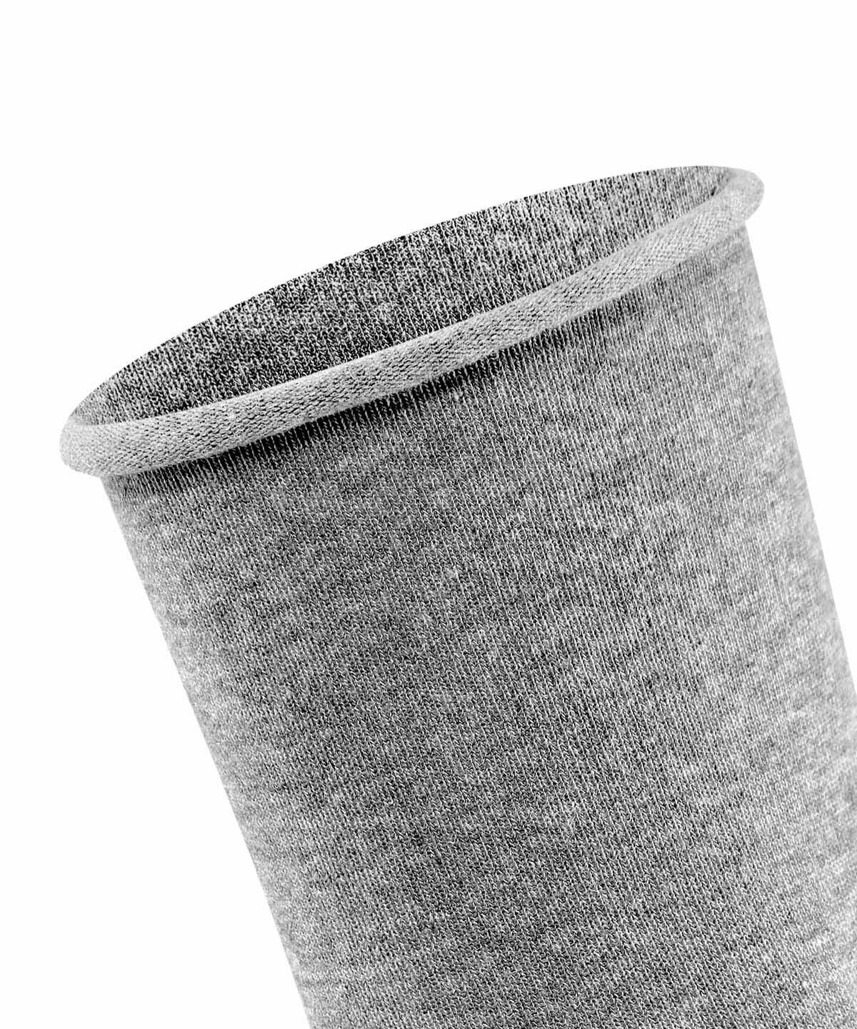 Damen Uni, - Rollbündchen Breeze FALKE Kurzsocken Active Socken Grau