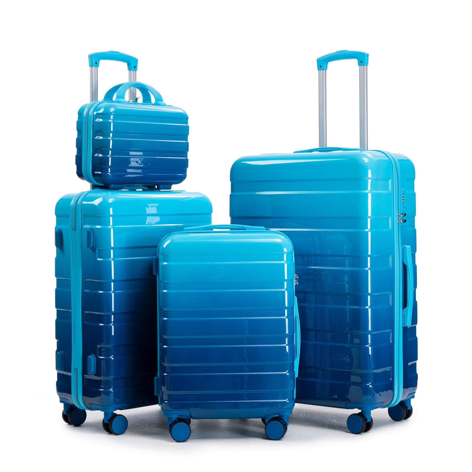LVHOM Hartschalen-Trolley Handgepäck-Trolley & Koffer Set, 14"/20"/24"/28", günstig online kaufen