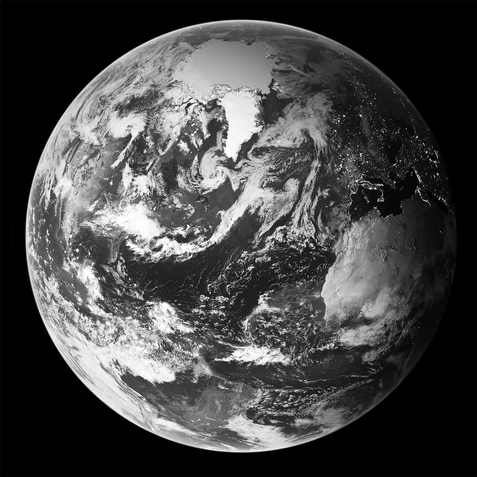Erde, weiß Bild HTI-Line schwarz Kunstdruck Wanddekoration
