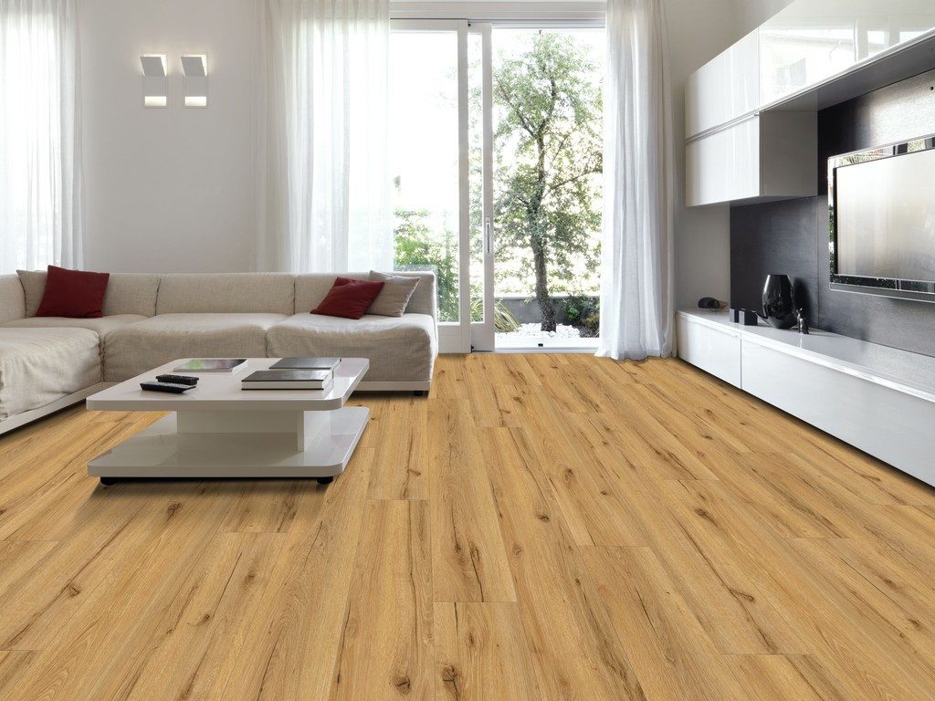 BASICfloor Vinylboden Vinylboden Klebevinyl Objekt Eiche Classic Landhhausdiele