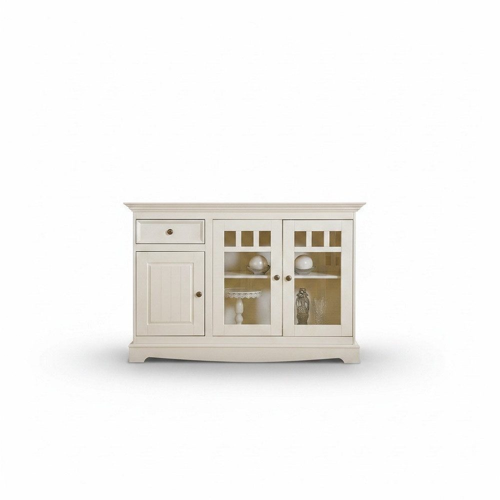 JVmoebel Kommode Weißes Sideboard im Landhausstil für stilvolle Aufbewahrung, Made in Europa