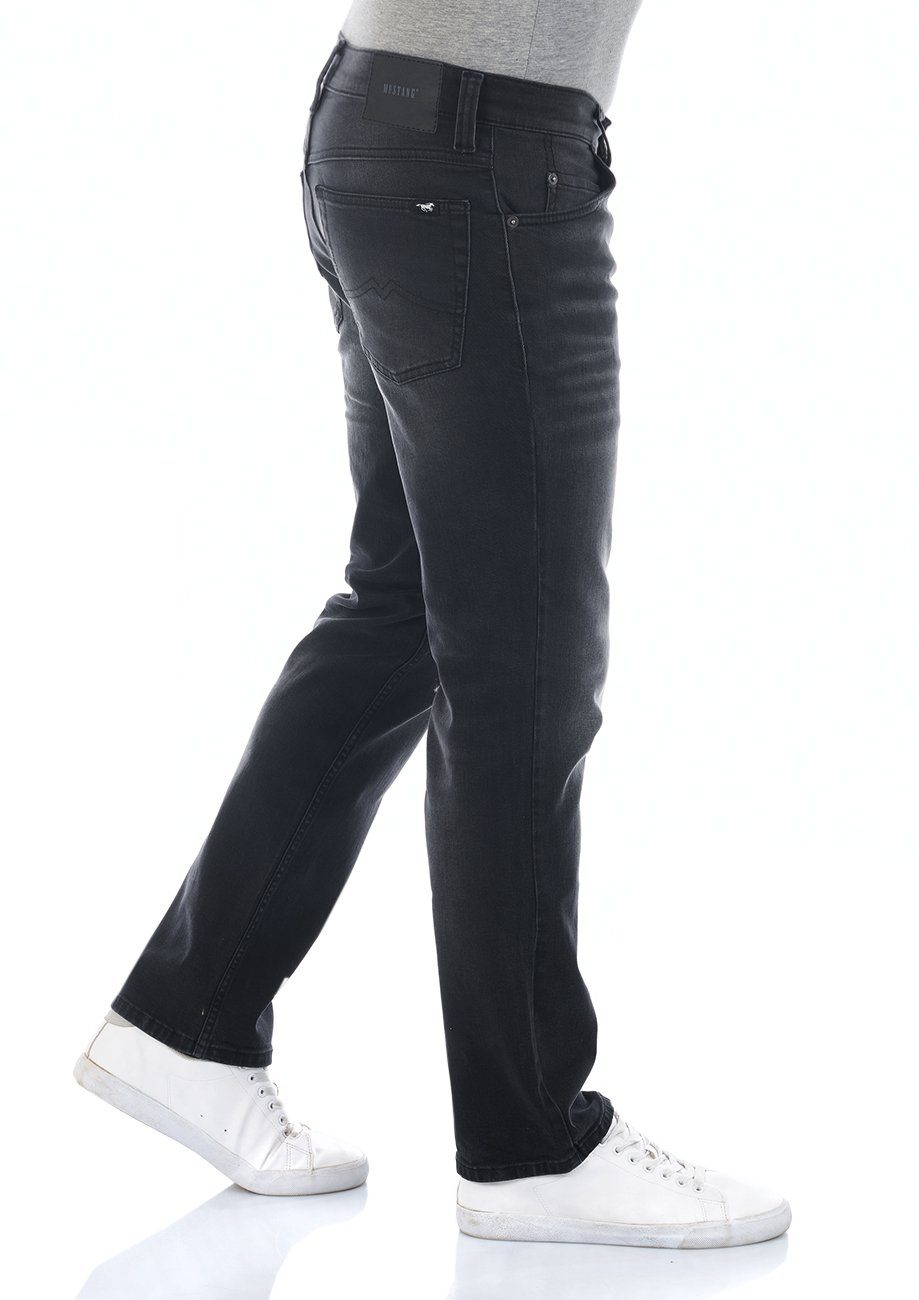 MUSTANG Straight-Jeans Herren Jeanshose Hose Dark Stretch (1014741-4000-882) Denim Fit Tramper Regular mit