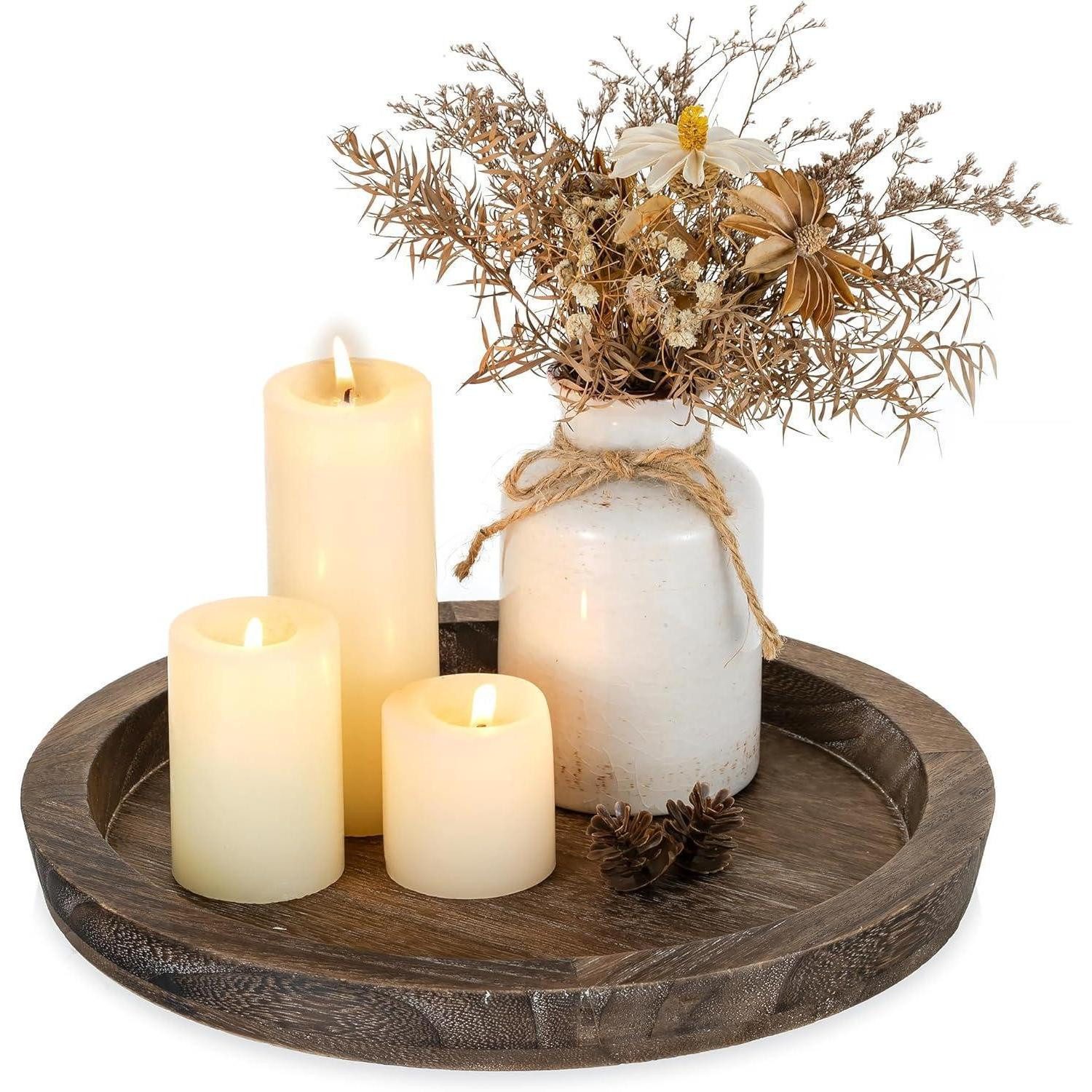 LuxusKollektion Dekohänger Holz Tablett Kerzentablett Deko günstig online kaufen