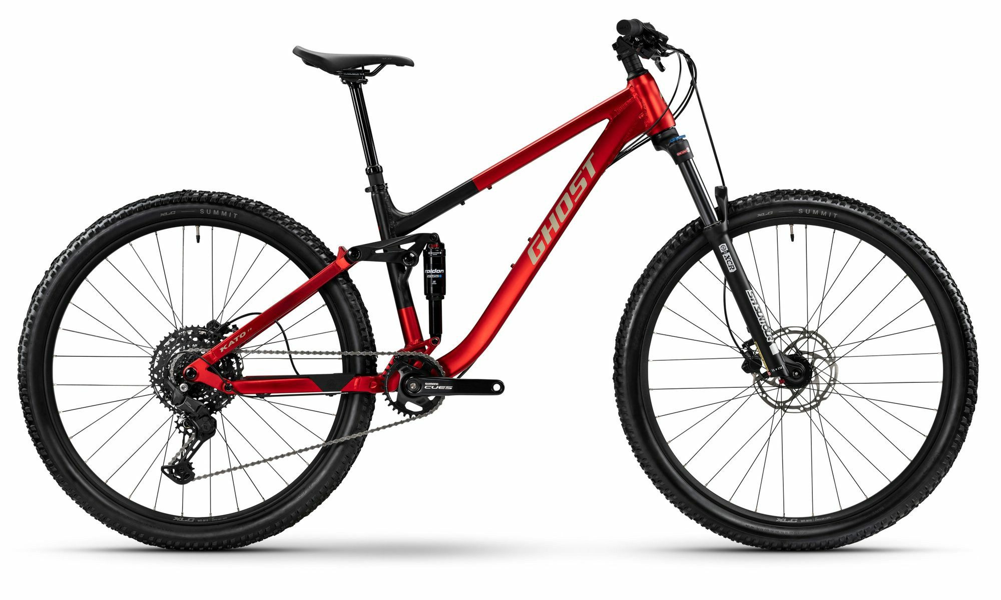 Ghost Mountainbike MTB Fully KATO FS deep crimson/black ink matt 27,5" Diamant, 10 Gang Shimano Shimano CUES RD-U6000 10/11s, Shadow+, 10-Gang Schaltwerk